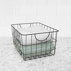Minimalist Metal <b>Storage</b> <b>Basket</b> Rectangle Iron <b>Wire</b> Durable Single Tier Kitchen Organizer Neatening <b>Basket</b> - Product Image 2