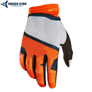 Daizen Star <b>Full</b> Finger Motocross Racing Gloves Red Black Nylon Breathable Non <b>Slip</b> Hook And Loop Closure Outdoor Use - Product Image 2