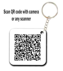 Porte-clés en métal personnalisé avec code QR à scanner, message, photo et nom, cadeau personnalisé pour un anniversaire ou un anniversaire de mariage - Product Image 2