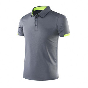 Men's Solid Color Short Sleeve Knitted Polyester Button-Up Breathable Shirt Front Logo Quick Dry Sporty Green Purple Accents - Product Image 5