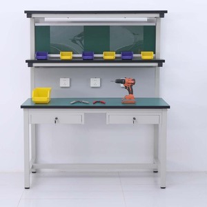 Banc de travail mobile en alliage d'acier OEM JS-800123 avec surface en PVC, design moderne, hauteur réglable, pour salle blanche, mobilier du Zhejiang - Product Image 1