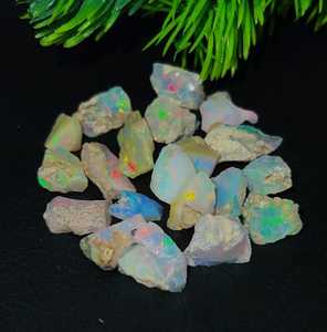 Natural Welo Fire <b>Opal</b> Rough Ethiopian Raw Gemstone Multicolor Crystal For Jewelry Making Bulk Supply Stone - Product Image 4