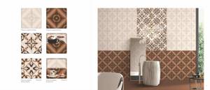 Carreaux muraux décoratifs en céramique imprimés numériquement, effet aléatoire, blancs 300x300, pour salle de bain, hôtel, sanitaires, bureau - Product Image 2