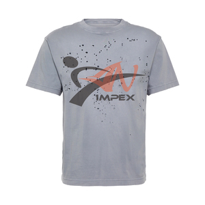 Camiseta Distressed para Hombre con Logotipo Personalizado, Camisetas de Estilo Urbano de Gran Gramaje, Camiseta Distressed Oversize para Hombre con Lavado Vintage - Product Image 1