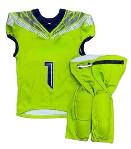 Uniformes Totalmente Personalizados, Transpirables, Talla Personalizada, Cómodos, Alta Calidad, Precio Razonable, Uniforme de Fútbol Americano - Product Image 1