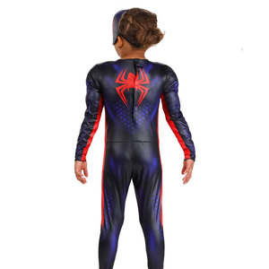 Disfraz de Superhéroe para Niñas, Mono Rojo y Azul de Poliéster, Traje de Fiesta de Halloween, Disfraz de Cosplay para Niños - Product Image 4