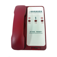Téléphone d'urgence SOS analogique rouge pour hôtel