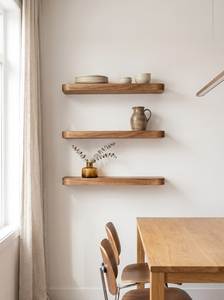 Modern Style Double Tier Wooden Wall Mounted Storage <b>Rack</b> for Living Room-Handmade Durable Bookshelf with Easy Assembly - Product Image 4