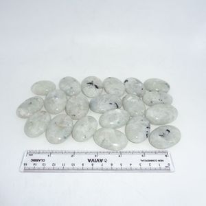 Pierre de Palmier en Pierre de Lune Naturelle, Cristal de Guérison Reiki, Méditation, Feng Shui, Forme Ovale Polie, Décoration de Fête, Cadeau Religieux - Product Image 4