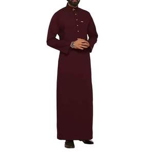 Jubba Informal al por Mayor, Ropa Islámica para Hombre, Vestido Abaya Árabe Saudí, Thobe de Algodón Étnico para Hombre, Cómodo - Product Image 1