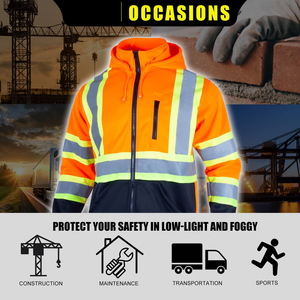 High Performance Safety <b>Jacket</b> Reflective Striping Breathable Back Construction Protection <b>Worker</b> Uniform Security Gear - Product Image 4