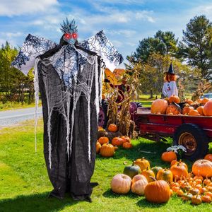 Decorazione Animatronica di Halloween 1,8 m con Occhi Luminosi, Ali e Braccia Posizionabili - Product Image 1
