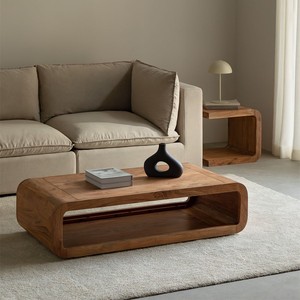 Mesa de Centro Vandana Hexa Sierra de Madera de Acacia Vacry - Product Image 1