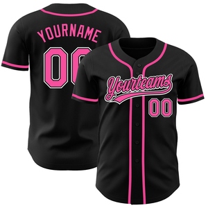 Venta al por Mayor del Jersey de Béisbol OMMIZ INDUSTRY Personalizado, Modelo Panther Azul, Blanco y Negro, Auténtico, con Diseño Degradado, el Más Vendido - Product Image 4