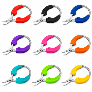 Alicates de punta curva con mango ergonómico de 100 mm, con resorte, para dar forma a alambres de joyería, ZetomedPro - Product Image 2