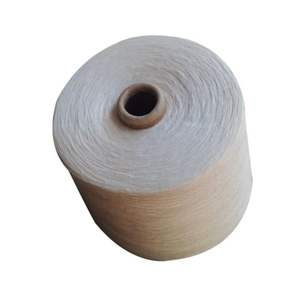 เส้นด้ายผสมโพลีเอสเตอร์รีไซเคิลและฝ้ายที่เป็นมิตรต่อสิ่งแวดล้อม 20s/1 ย้อมสีธรรมชาติ ป้องกันการเป็นขุย แรงดึงสูง เหมาะสำหรับงานถักเสื้อผ้า - Product Image 4