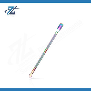 Double-Sided Nail Cleaner & Cuticle Pusher Portable Manicure Pedicure <b>Tool</b> Foot File Rasp Stone Professional Nail Care Kit - Product Image 6