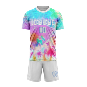 Conjunto de Camiseta y Pantalones Cortos de Fútbol para Adultos, Transpirable, de Alta Calidad, Manga Corta, Antibacteriano, para Entrenamiento de Fútbol y Clubes - Product Image 3