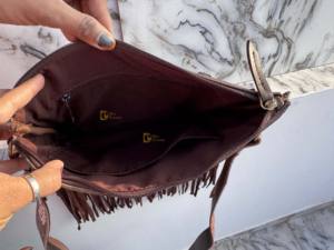 Sac fourre-tout élégant en cuir de vachette pour femme, avec gravures artisanales et fermeture éclair, sac à main multi-usages, vente flash - Product Image 6