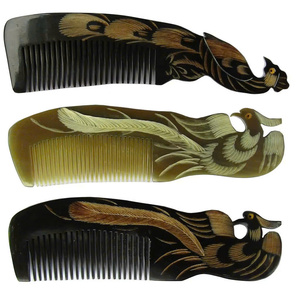 Professional buffalo horn comb salon quality hair styling <b>tool</b> factory direct price - Product Image 3