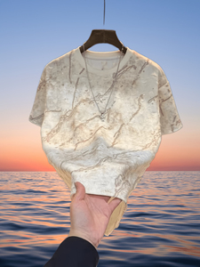 เสื้อยืดผู้ชายปักคริสตัลแบบกำหนดเอง แขนสั้น คอกลม ลายจุดวิบวับ สไตล์สตรีทแวร์ ราคาโรงงาน รับผลิตแบบ OEM ODM - Product Image 5