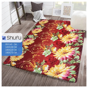 Tapis en polyester gaufré anti-allergie Shufu, doux et lisse, design moderne, antidérapant, à poils moyens, pour nettoyage à l'aspirateur à domicile - Product Image 5