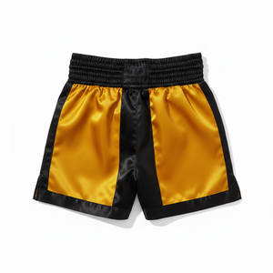 Shorts de boxe d'entraînement de haute qualité, en gros, fabriqués en usine, unis, extensibles, pour le combat athlétique, le MMA, le kick-boxing et le Muay Thai - Product Image 3