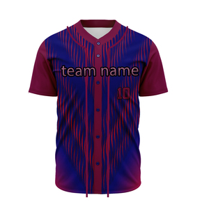 Camiseta Deportiva Personalizada de Béisbol Unisex, Transpirable, de Secado Rápido, con Transferencia Térmica - Product Image 1