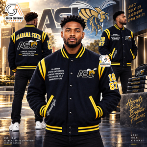 Chaqueta de Béisbol de Tela Satinada de Poliéster Ligera y Transpirable para Hombre con Logotipo Personalizado de la Universidad Estatal de Alabama para Primavera - Product Image 4