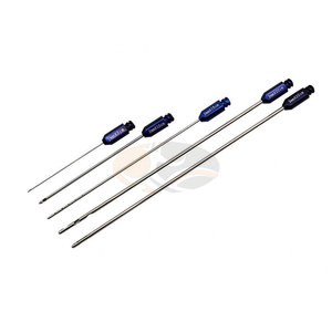 Juego de Cánulas para Liposucción de 5 Piezas, Sistema de Cánulas Luer Lock Profesional, Adaptador de Transferencia de 2 mm, Acero Inoxidable de Alta Calidad, Manual - Product Image 1