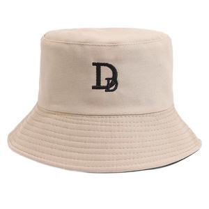 Sombrero de Pescador Unisex de Lona de Algodón con Bordado de la Letra D, Color Sólido, Casual, Primavera/Verano, 56-58CM - Product Image 6