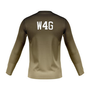 Camiseta Deportiva Casual Personalizada, Ecológica, de Secado Rápido, Manga Larga, Cuello en V, Diseño Sólido, Transpirable, con Logotipo Frontal Tejido - Product Image 2