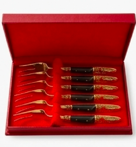 Ensemble de fourchettes pour cadeau de mariage en acier inoxydable de qualité supérieure avec manche design, accessoire de restaurant pour occasions spéciales - Product Image 6
