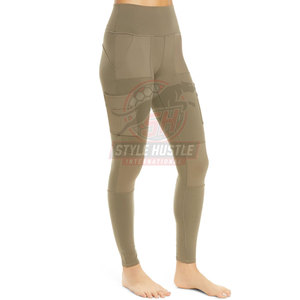 Leggings elásticos de cintura elástica para mujer, servicio OEM con MOQ bajo, leggings de yoga de alta calidad, ropa deportiva a precio económico. - Product Image 4