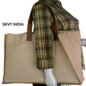 Sac fourre-tout de plage en jute personnalisable, réutilisable et écologique, avec poignée en corde, fermeture éclair, motif lettres, extra large - Product Image 5