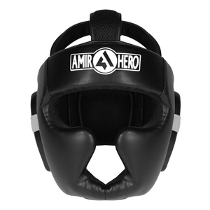 Amir Taidou <b>Boxing</b> Sparring <b>Headgear</b> with PU Leather <b>Customized</b> Logo and Protection Universal Fit - Product Image 1