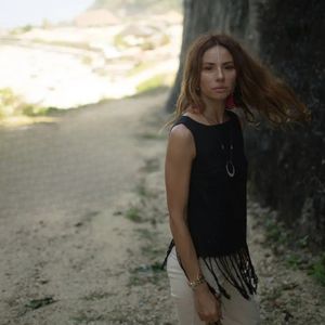 Top de Lino con Flecos Negros, Ropa Boho para Mujer, Top de Lino Hippie Bohemio, Top de Lino Orgánico, Regalo para Ella, Estilo Goa Ibiza Festival - Product Image 3