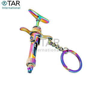 Llavero con Colgante de Jeringa Aspiradora Multicolor de Titanio, Miniatura, Regalo Médico para Doctores, Enfermeras, Estudiantes de Medicina - Product Image 5