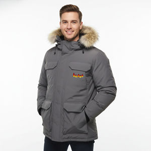 Chaqueta Bomber Personalizada para Hombre 2026, Impermeable, Cortavientos, Transpirable, Informal de Invierno, Acolchada de Poliéster/Algodón, con Capucha y Cierre Frontal - Product Image 4