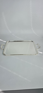 Rectangular <b>Mirrored</b> Storage <b>Tray</b> Metal Frame Polished Finish Single Tier Table Organizer Minimalist Design Easy To Clean - Product Image 4