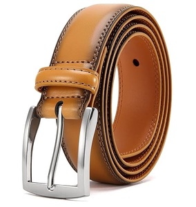Nouvelle ceinture habillée pour homme en cuir véritable de haute qualité 2026, avec boucle ardillon personnalisable, idéale pour les tenues formelles et les jeans – Vente en gros - Product Image 1