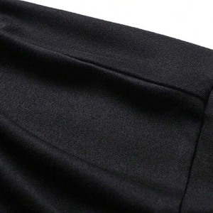 เสื้อโปโลชายคุณภาพสูง 100% ผ้าฝ้าย คอตั้ง แขนสั้น เสื้อผ้าผู้ชาย สีดำ ใส่สบายๆ ในฤดูร้อน - Product Image 6