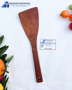 Espátula de madera 29.5x7.5 cm, apta para alimentos, varios tamaños y formas, solo lavar a mano, hecha en Vietnam - Product Image 4