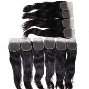 Extensions de cheveux naturels Sunshine avec closure : texture soyeuse, volume, aspect naturel, coiffage facile pour une beauté au quotidien - Product Image 6