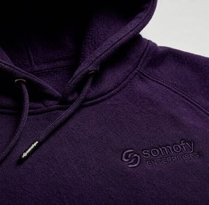 Sweat-shirt à capuche pour femme Somofy, 100 % coton, tissu tricoté, logo imprimé par transfert thermique, broderie frontale, coupe classique, hiver - Product Image 5