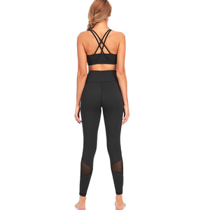 Nouvel Arrivage Ensemble de Yoga 2 Pièces pour Femme Marque Privée Taille Haute Léger Respirant Imprimé Utilisation Extérieure Spandex/Nylon - Product Image 6