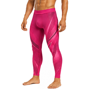 Leggings de compression personnalisés pour hommes, pantalons de sport respirants, haute élasticité, pour la course à pied, la musculation, l'entraînement, collants athlétiques - Product Image 4