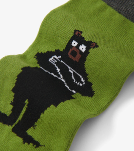100% Organic Cotton Crew <b>Socks</b> Custom Logo Design Digital Print Unisex Women <b>Men</b> Kids Winter Workouts - Product Image 5
