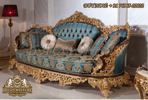 El mejor juego de sofás de oro blanco pulido para sala de estar, juego de sofás de 5 plazas Royal Look para sala de estar, compre un juego de sofás de 7 plazas para el hogar - Product Image 6