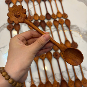 Natural Wooden Honey Dipper Drizzler Stick <b>Jam</b> Sauce Spoons <b>Jar</b> Dispenser Utensil - Macy - Product Image 2